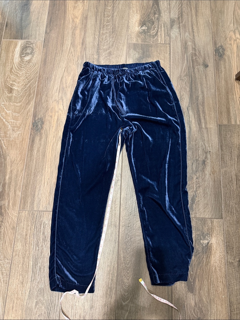 Xrena size medNavy Velvet ladiesPull-On Pants drop crotch style